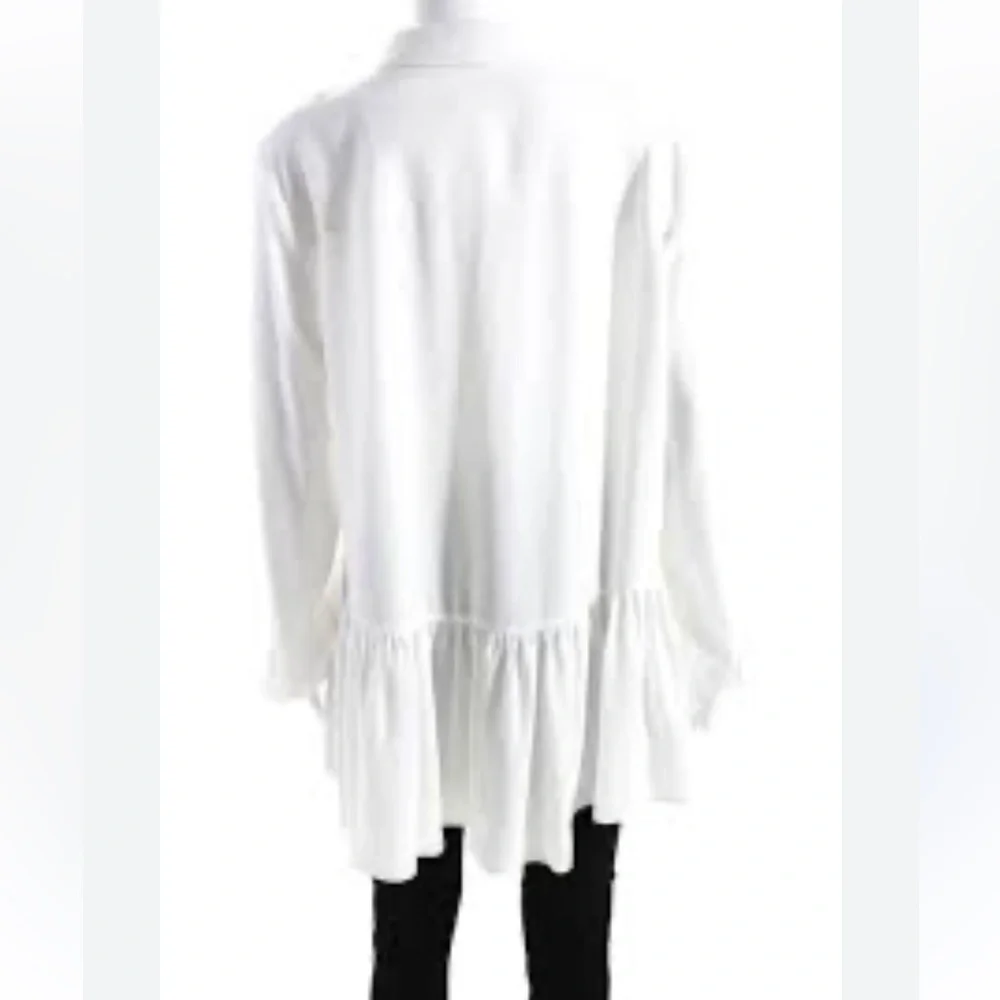 - Tibi Savanna long peplum silky shirt from Tuckernuck - Picture 9 of 9